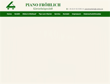 Tablet Screenshot of pianofroehlich.de